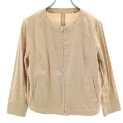 MACKINTOSH PHILOSOPHY マッキントッシュフィロソフィー リネンブレンド ノーカラージャケット 38 ベージュ レディース 古着のサムネイル