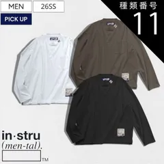 種類11：44/ブラック 【定価13,200円(税込)】in・stru(men-tal).-インストルメンタル- Maison MIHARA YASUHIROの新ライン！大人の休日にリラクシーな雰囲気を醸す！ブランドタグ付きロングスリーブポケットTシャツ  ロ
