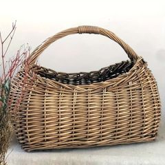 あけび蔓小ぶりカゴバック 並編み 艶良し 津軽の伝統工芸品 津軽の手仕事 あけび蔓カゴバック 小出し＆並編み 貴重デザイン 津軽の伝統工芸品