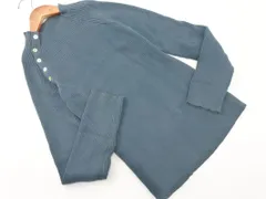 antiqua アンティカ リブ ニット セーター sizeF/緑 ■◇ レディース