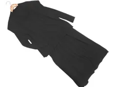 Droite lautreamont ドロワット ロートレアモン ニット ワンピース ベスト 2枚セット size2/黒 ◇■ レディース