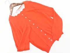 earth music&ecology アースミュージック＆エコロジー レース カーディガン sizeM/オレンジ ■◇ レディース