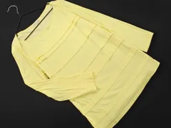 TRANS WORK トランスワーク ティアード プルオーバー カットソー size40/黄 ■◇ レディースのサムネイル