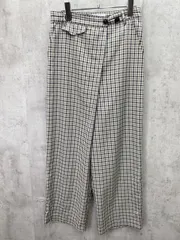 THE YOn ザヨン TY24264 クロスウエストアシメラップ パンツ sizeM/チェック ■◆ レディース