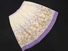 PeytonPlace ペイトンプレイス 花柄 スカート sizeM/オフホワイトｘラベンダー ■◇ レディース