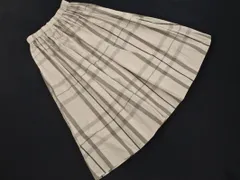 UNITED ARROWS ユナイテッドアローズ チェック ロング スカート size38/グレージュ  ■◇ レディース