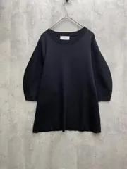 新品 OPAQUE.CLIP オペークドットクリップ アイスタッチ パフスリーブ ニット セーター size40/L/黒 ■◆レディース