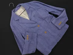 Unaca アナカ リネン混 テーラード ジャケット size38/青 ■◇ レディースのサムネイル
