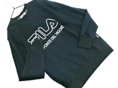 FILA フィラ ロゴ プリント トレーナー スウェット sizeM/緑 ■◇ メンズ