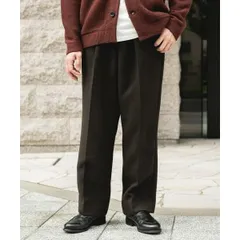 URBAN RESEARCH DOORS/アーバンリサーチドアーズ DRA7-14H702  『UR TECH』完声/暖 2タックワイドパンツ ブラウンのサムネイル