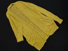 heliopole エリオポール 透かし編み ロング カーディガン size36/マスタード ■◇ レディースのサムネイル
