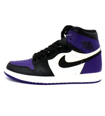 ナイキ NIKE 【 AIR JORDAN 1 RETRO HIGH OG Court Purple 2018 555088 501 】 エア ジョーダン 1 レトロ ハイ コート パープル スニーカー　h7633