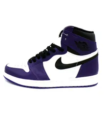 ナイキ NIKE 【 AIR JORDAN 1 RERO HIGH OG COURT PURPLE 555088 500 】 エア ジョーダン 1 レトロ ハイ コート パープル スニーカー　h7637