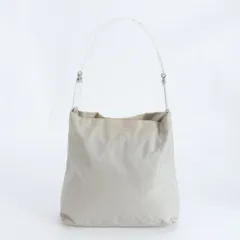 プラダ テスート ナイロン クリア ハンドル トライアングルロゴ ショルダーバッグ 肩掛け ハンド A4 レディース MEM DS3-9【中古】