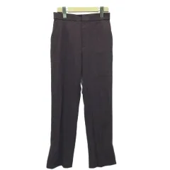 エムケー ミッシェルクラン MK MICHEL KLEIN パンツ ストレッチ スラックス 38 紫 ダークパープル フルレングス 無地 /GR ■GY58