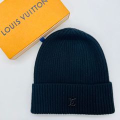 美品 ルイヴィトン ニット帽 モノグラム 茶 カシミヤ100% - メルカリ