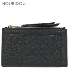 ルイヴィトン LOUIS VUITTON コインケース ポルトカルト ジップ モノグラムアンプラント ブラック ゴールド金具 黒 フラグメントケース  M68339 FH2260【中古】
