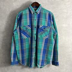 90s fivebrother チェックシャツ ネルシャツ ヘビネル 好配色 - メルカリ