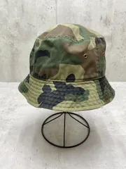 新品 newhattan ニューハッタン 迷彩 カモ ウッドランド サファリ バケット ハット sizeL/XL/カーキ ■■メンズ