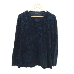 エポカ ウォモ EPOCA UOMO ニット カットソー 46 紺 ネイビー 花柄 Vネック 長袖 /YS16 ■ECA001のサムネイル