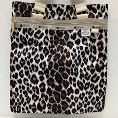 2005　美品　LeSportsac　レスポートサック　 MAISON DE REEFUR　メゾンドリーファー　 コラボ　トートバッグ　梨花　レオパード　 ヒョウ柄　アニマル　ナイロン　軽量　 タグ付き　レディース