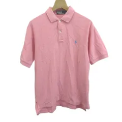 ポロ バイ ラルフローレン Polo by Ralph Lauren ポロシャツ M ピンク 半袖 襟付き ロゴ刺繍 /NP ■ECD003