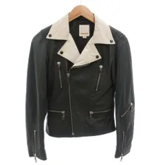 ディーゼル DIESEL ライダースジャケット 革ジャン ダブル レザー XS 緑 グリーン /FF ■GY62