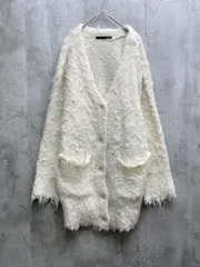Heather ヘザー シャギーチュニックカーディガン sizeF/アイボリー  ◆■レディース
