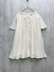 VIS ビス シフォンプリーツブラウス シャツ sizeF/アイボリー ■◆レディース
