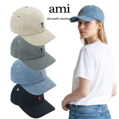 アミパリス AMI PARIS キャップ 帽子 2026年春夏新作 レディース ロゴ刺繍 エンブロイダリー コットン ベースボールキャップ ユニセックス AMI DE COEUR CAP