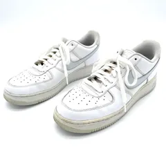 ナイキ エアフォース1 07 スニーカー 28.5cm NIKE AIR FORCE 1 07 CD9066-100 ホワイト 白 ライトシルバー ローカット メンズ 紳士靴 カジュアル ストリート 人気 ブランド シューズ 中古品 定番 シンプル 運動靴