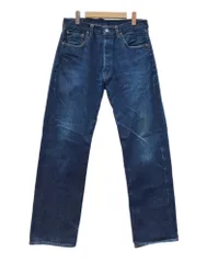 リーバイス Levi's 98年製 90s Denim Pants デニム パンツ ボタンフライ ビッグE 復刻 赤耳 501XX ジーンズ 青 ロゴ デニム ブルー サイズW34L36 104MB-526