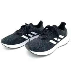 アディダス スニーカー 23.5cm デュラモ9 F35281 黒 白 adidas DURAMO 9 レディース ランニングシューズ クラウドフォーム 運動靴 ウォーキング ジョギング ジム カジュアル ローカット メッシュ 通気性 軽量 ブラック ホワイト