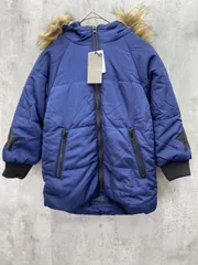 新品 b.ROOM ビールーム キッズ用 ファーフード 中綿 ジャケット size110/ネイビー ◆■レディース