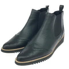 SHOE GALLERY OTA シューギャラリーオオタ ショートブーツ 表記サイズ:37 ウイングチップ/サイドゴア/レザー    ブラック レディース / 240001198876のサムネイル