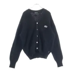 WIND AND SEA (ウィンダンシー) WAFFLE KNIT CARDIGAN ワッフルニット カーディガン セーター ブラック WDS-O-CLCS-25-Q3-KN-06のサムネイル