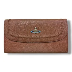 Vivienne Westwood レザー長財布 ウォレット ヴィヴィアンウエストウッド ブラウン Ｆ 1668A2