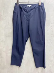 PLST プラステ ストレッチリネンミックススティックパンツ 麻混 薄手 sizeS/ネイビー ■◇レディース