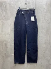 新品 GRL グレイル ワイド デニムパンツ sizeS/ネイビー ■■レディース