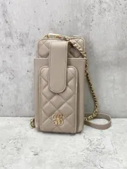 RANDA ランダ キルティングスマホショルダー モバイルケース ベージュ ■■レディース