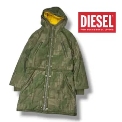 DIESEL ディーゼル 中綿 ジャケット コート カモフラージュ 迷彩 総柄 y2k XXS