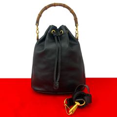 極 美品 GUCCI グッチ オールドグッチ ヴィンテージ バンブー レザー