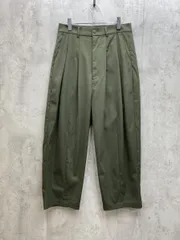 美品 remer リメール 薄手 ワイド ルーズ テーパード パンツ sizeM/カーキ  ■◇メンズ