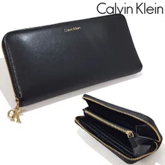 【新品】カルバンクライン 長財布 ラウンドファスナー 小銭入れあり 日本紙幣収納可 メンズ レディース ブラック レザー プレゼント CalvinKlein LV04F1093G UB1 無料ラッピング可のサムネイル