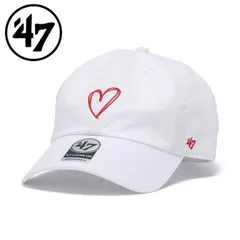 26春夏 フォーティーセブン メンズ レディース (ユニセックス) '47 クリーンナップ HEART ハート ホワイト 14920370 帽子 キャップのサムネイル