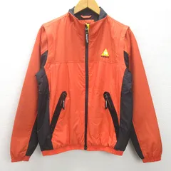 g■ルコック スポルティフ/le coq sportif ナイロンジャケット/スポーツウェア【M】オレンジ/men's/23【中古】■