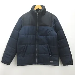 t■ファーストダウン/FIRST DOWN 中綿ジャケット■紺【メンズL】MENS/16【中古】