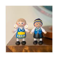 ドイツ ウルマン社 木製人形 フラワーチルドレン 工芸品 花を持つ少女