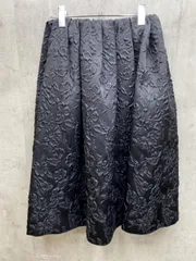 Demi-Luxe BEAMS デミルクスビームス 花柄 膨れジャガード フレア スカート size38/黒 ■◇レディース