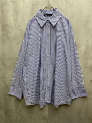 ZARA ザラ ストライプ サイドスリット シャツ sizeS/白ｘ青 ■◇レディース